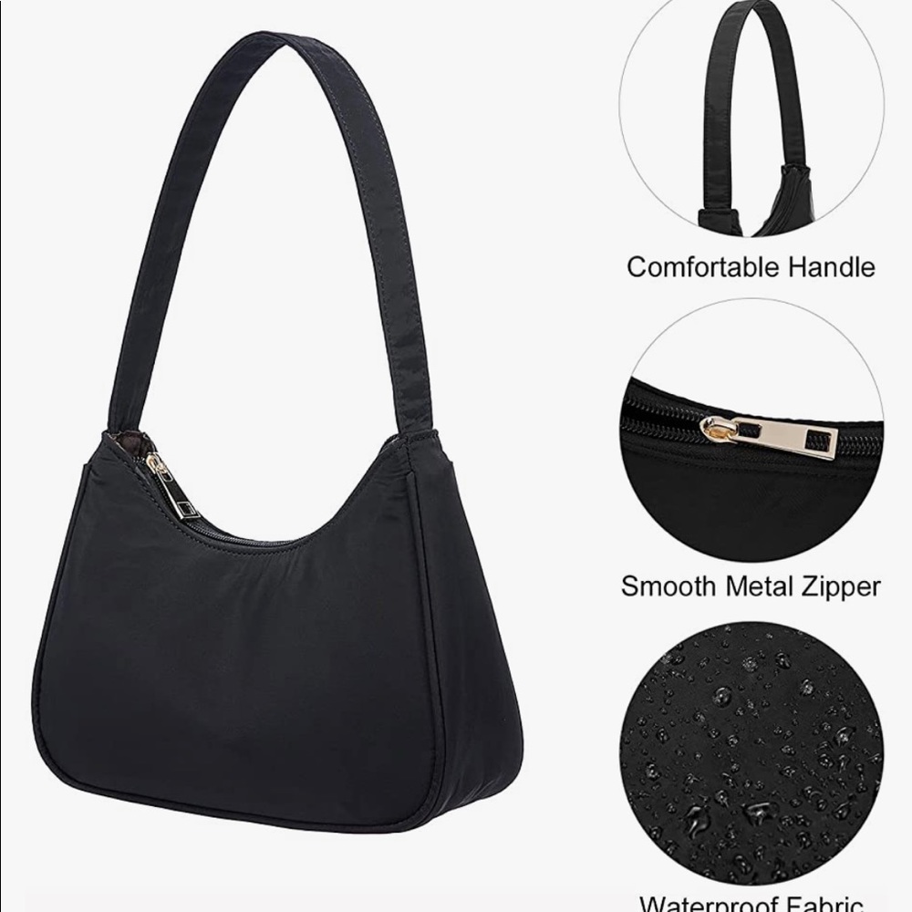 Shoulder Bags for Women, Cute Hobo Tote Handbag Mini Clutch Purse with Zipper